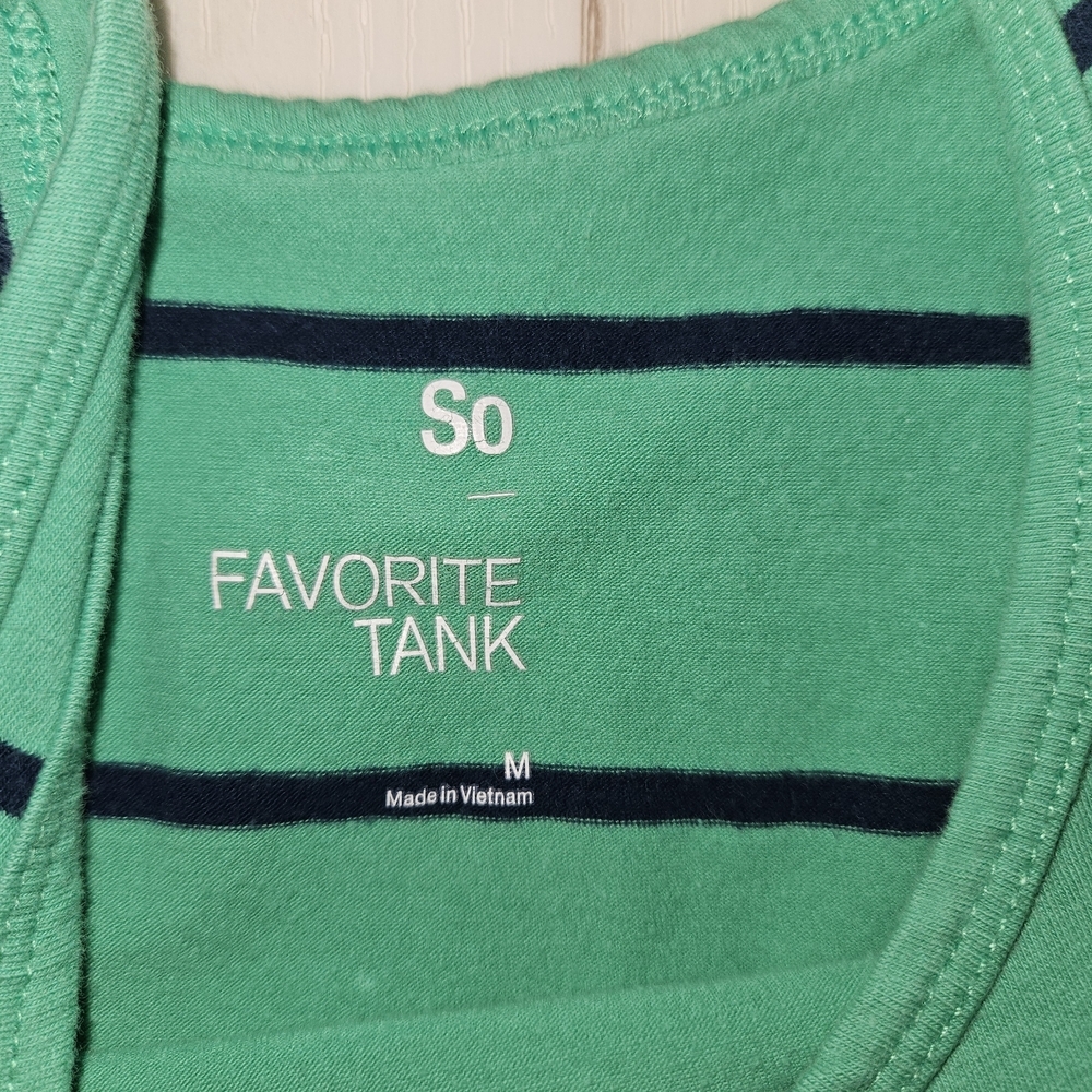 Striped & Solid Women’s Tank Top Bundle - Green, Yellow, Mauve, Teal - Picture 5 of 16
